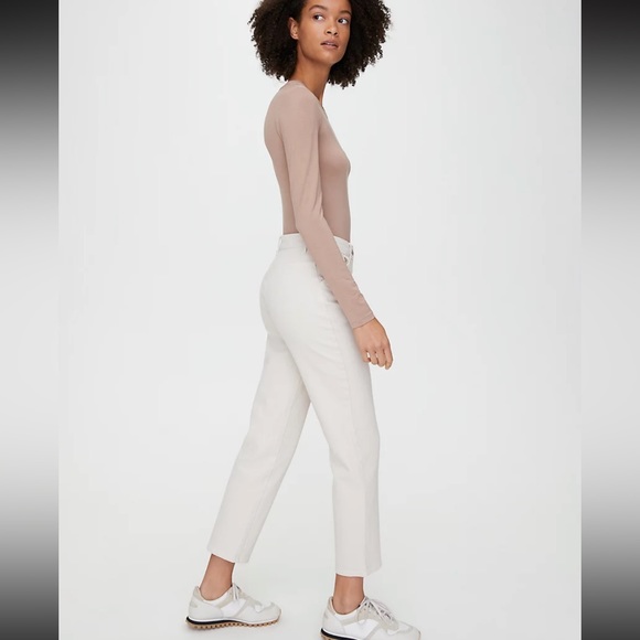 Aritzia Wilfred free Kelsey pant in bone color - Picture 4 of 11